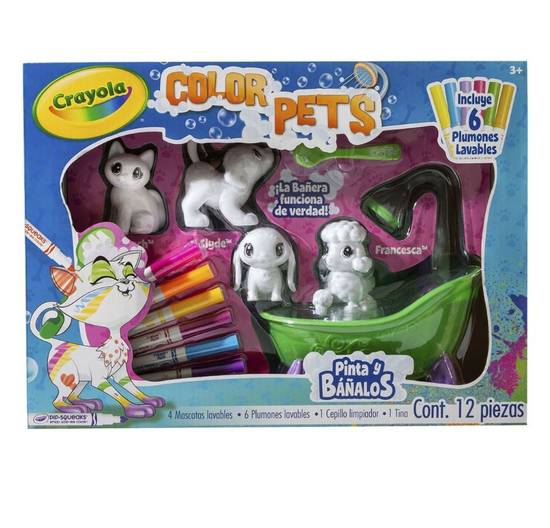 Crayola set color pets con bañera