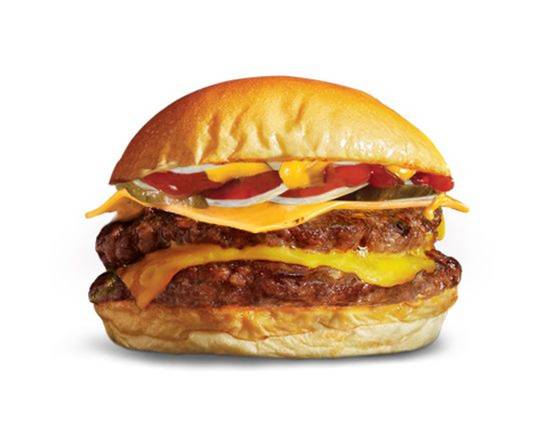 Jolliburger with Pickles, Onions & Cheese