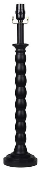 Black Stacked Buffet Table Lamp Base, 24"