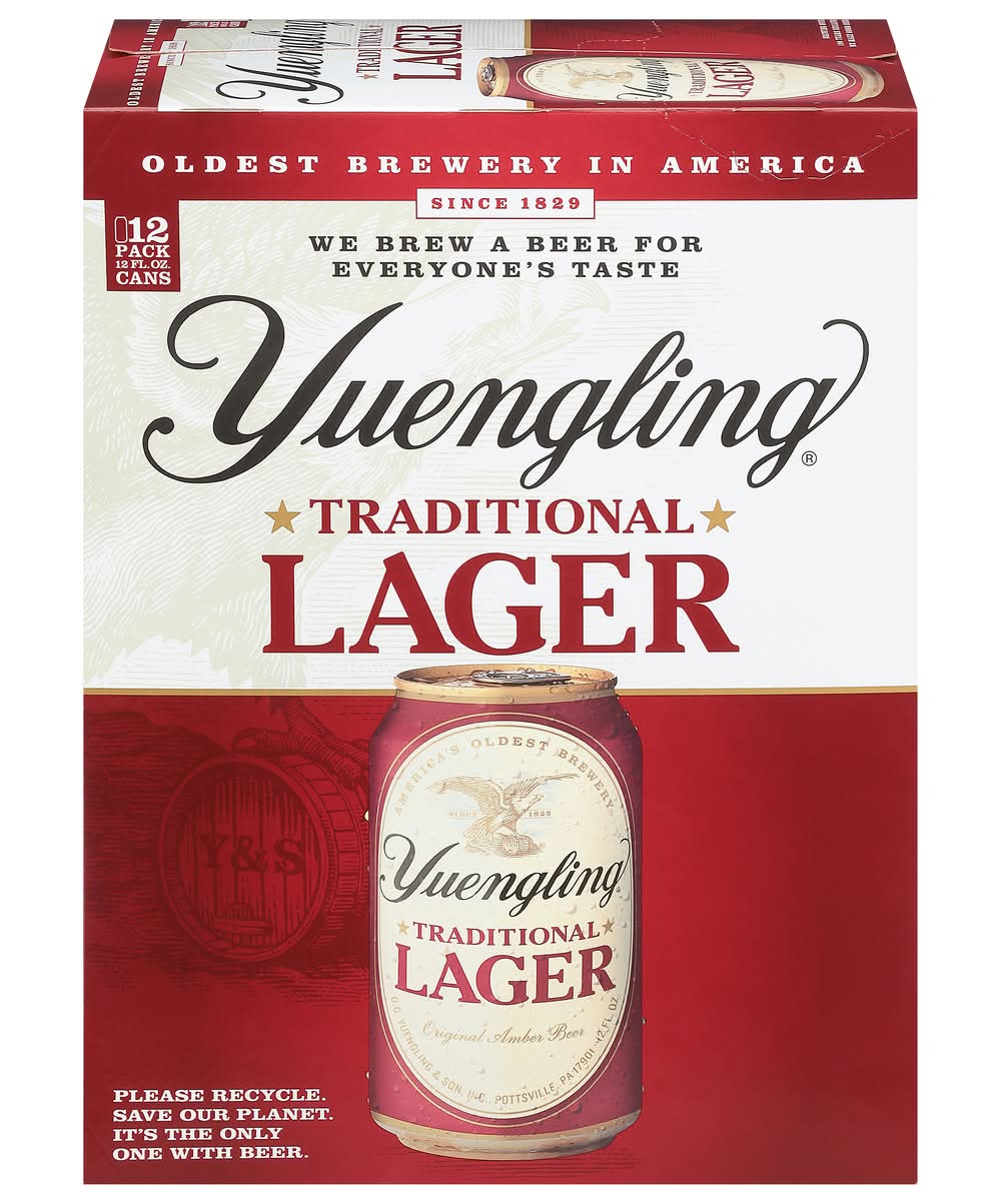 Yuengling Traditional Lager Beer (12 x 12 fl oz)