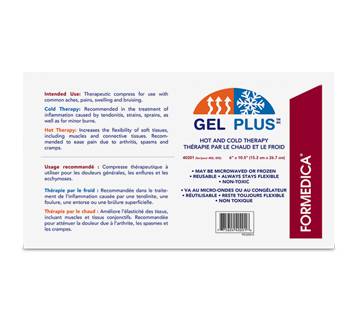Formedica compresse de gel chaude ou froide réutilisable (format moyen) (1 unité, 15.2 cm x 26.7 cm) - re-usable hot and cold compress (medium format) (1 unit, 15.2 cm x 26.7 cm)