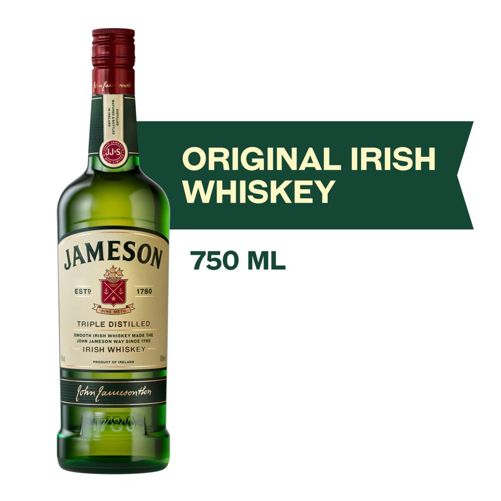 Jameson Triple Distilled Imported Irish Whiskey (750 ml)