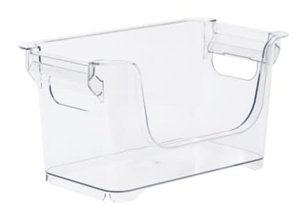 Stackable Plastic Storage Bin Clear