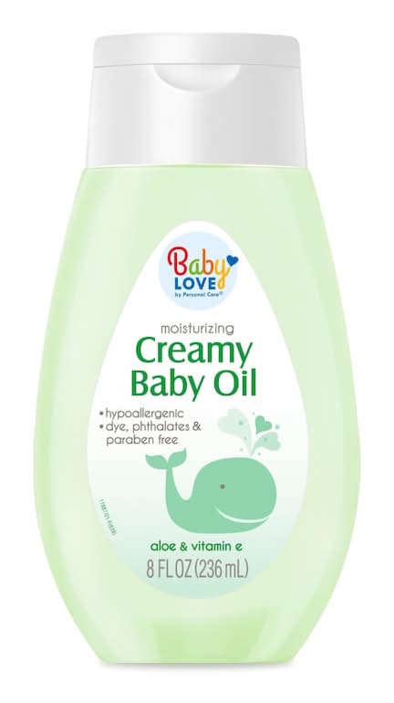 Baby Love Moisturizing Creamy Baby Oil & Vitamin E, Aloe (8 fl oz)