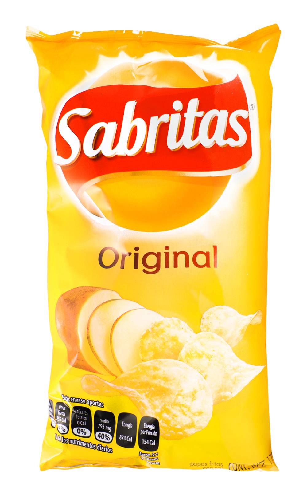 Sabritas · Papas fritas original con sal (170 g)