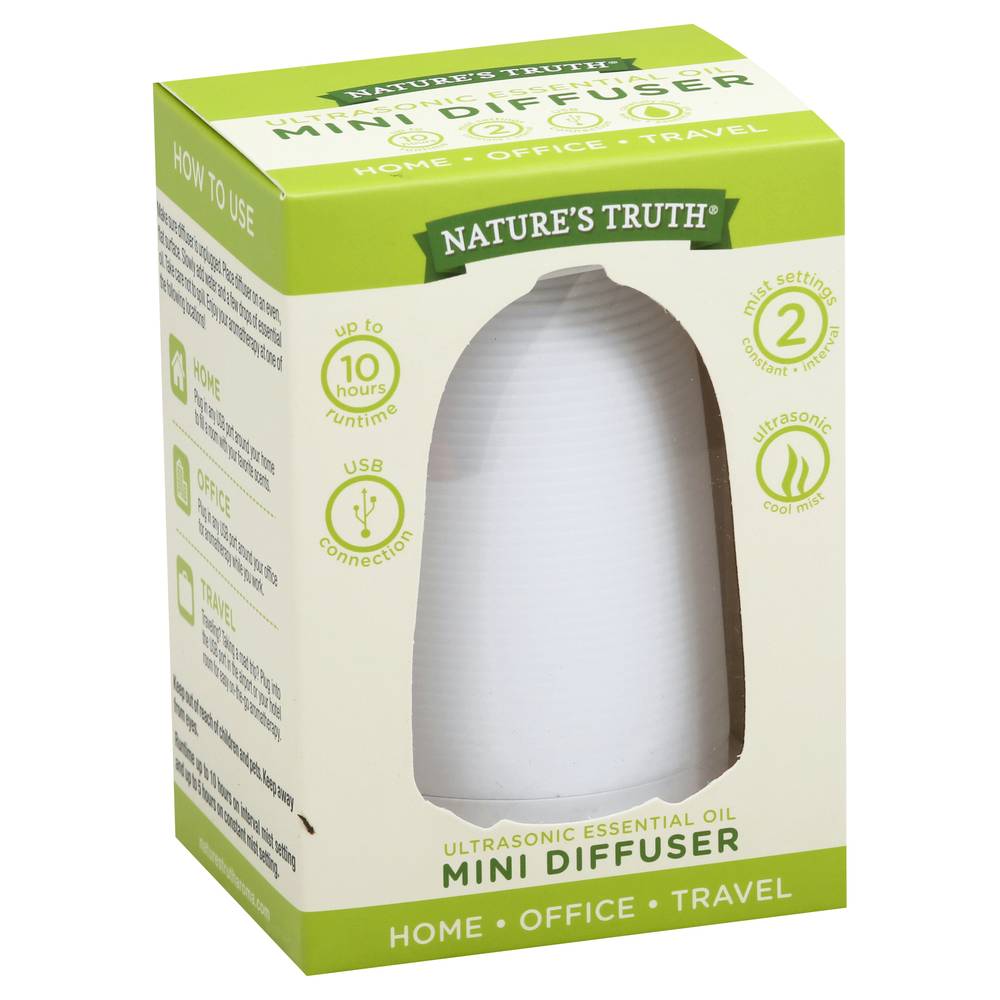 Nature's Truth Mini Ultrasonic Essential Oil Diffuser (6.4 oz)