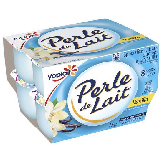 Yoplait Perle de Lait - Yaourt brassé (8 pièces) (vanille)