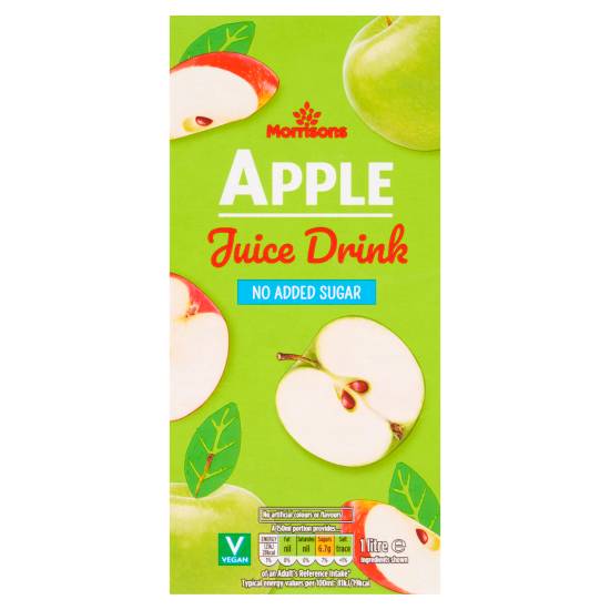 Morrisons No Added Sugar Juice Drink With Sweetener. (1 L) (apple)