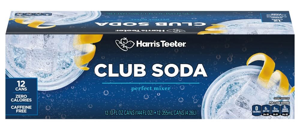 Harris Teeter Perfect Mixer Club Soda (12 x 12 fl oz)