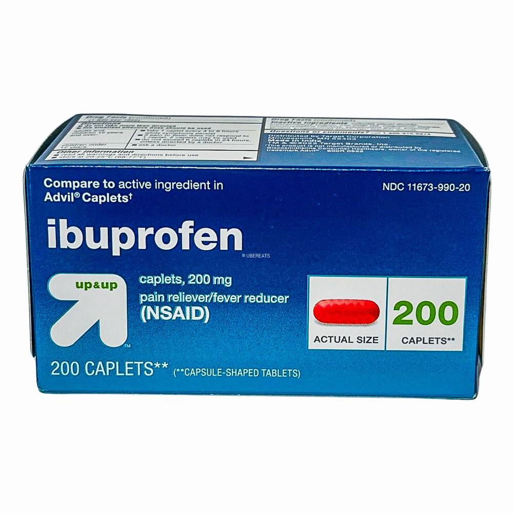 up&up Ibuprofen (nsaid) Pain Reliever and Fever Reducer Caplets (200 ct)