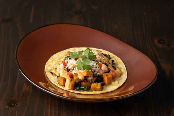 SWEET POTATO & BLACK BEAN TACO