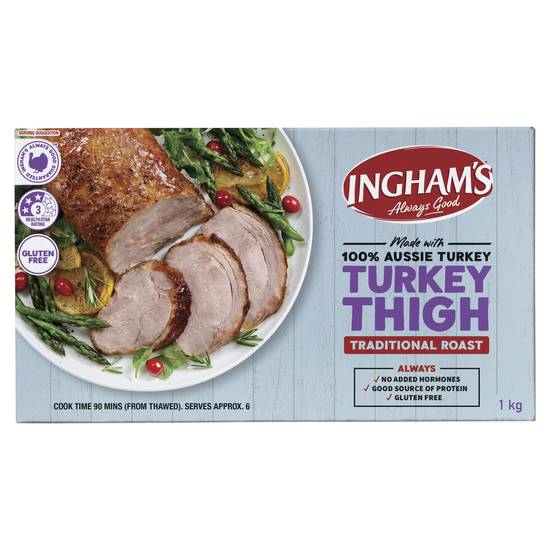 Ingham's Frozen Turkey Thigh Roast Traditional 1kg