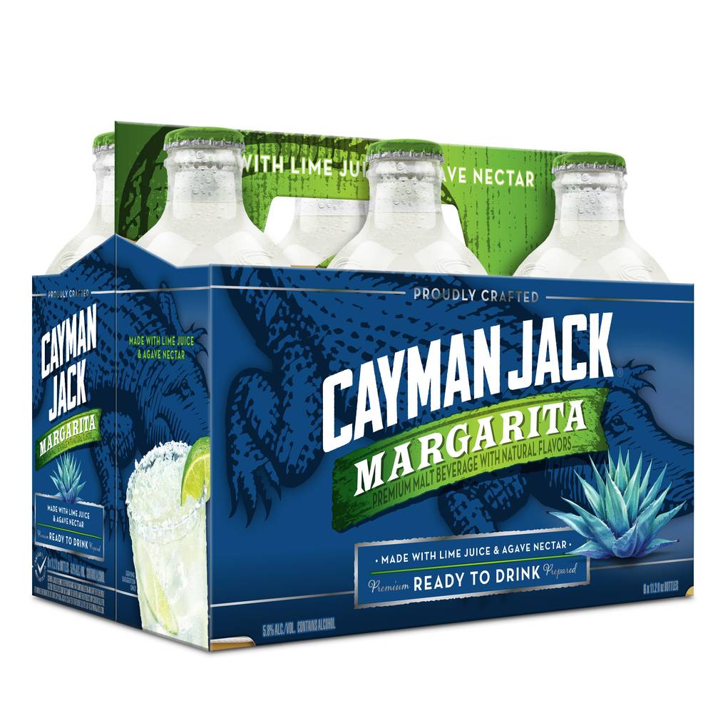 Cayman Jack Margarita Malt Beverage Cocktail (6 x 11.2 fl oz)