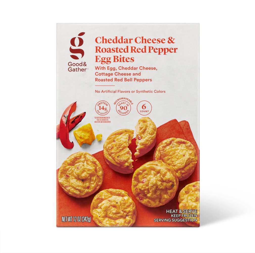Good & Gather Frozen Roasted Red Pepper & Cheddar Egg Bites (12 oz)