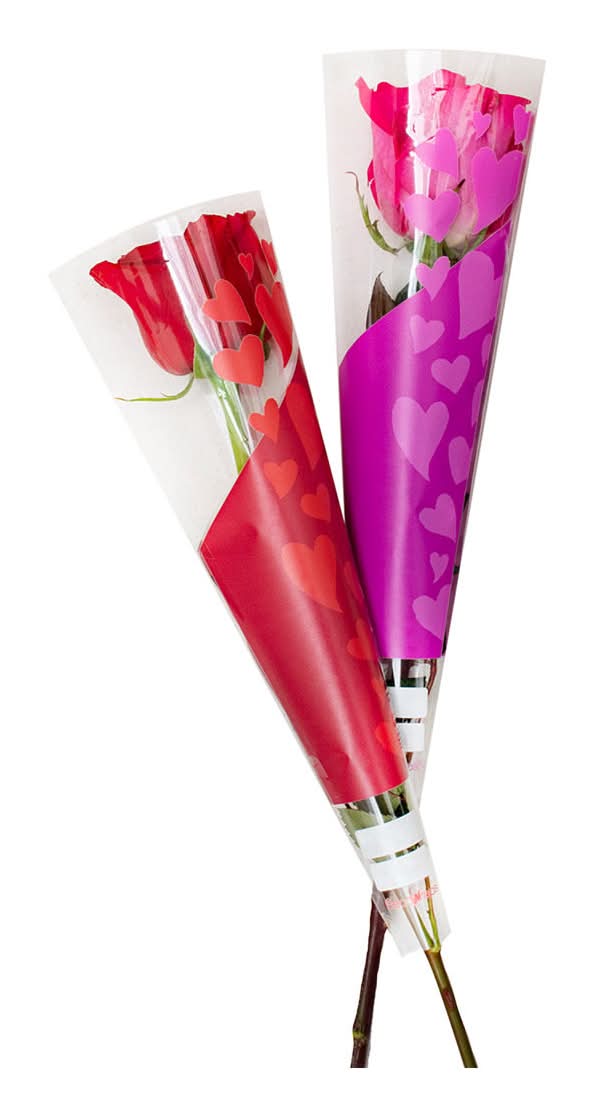 Mother’s Day Fresh Cut Rose Stem, 2.5 in Bloom, Assorted Colors