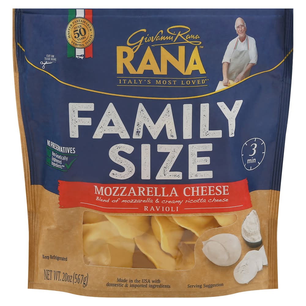 Rana Mozzarella Cheese Ravioli Family Size (20 oz)
