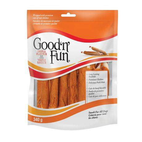 Good 'n' Fun Triple Flavour Ribs Dog Treats (340 g)