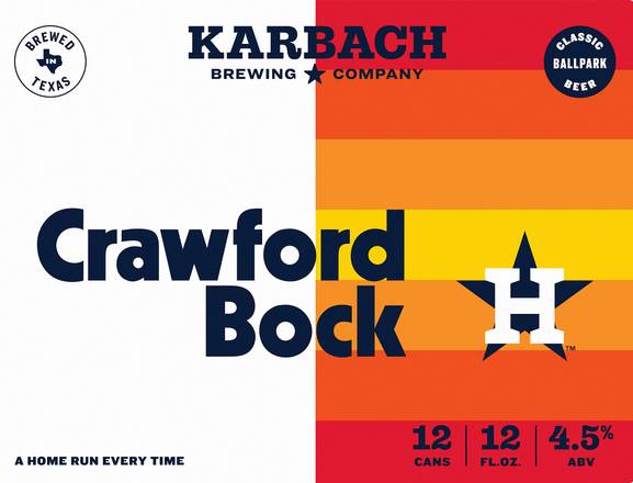 Karbach Crawford Bock Beer (12 ct, 12 fl oz)