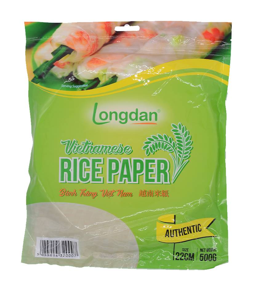 Longdan Rice Paper Authentic 22cm Wraps (500g)