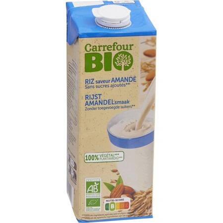 Carrefour - Boisson végétale riz saveur amande sas (1L)