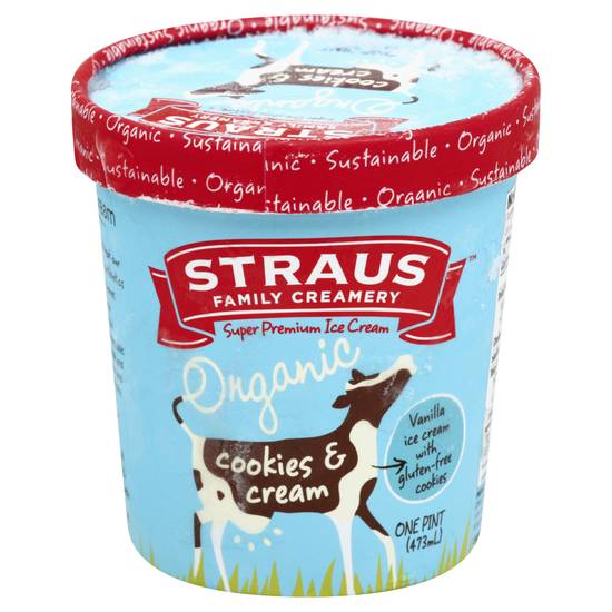 Straus Family Creamery Ice Cream (cookies-cream)