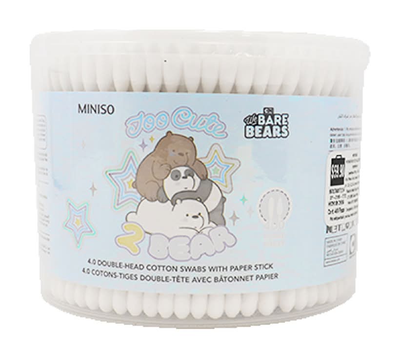 Miniso · Hisopos doble cabeza we bare bears (200 g)