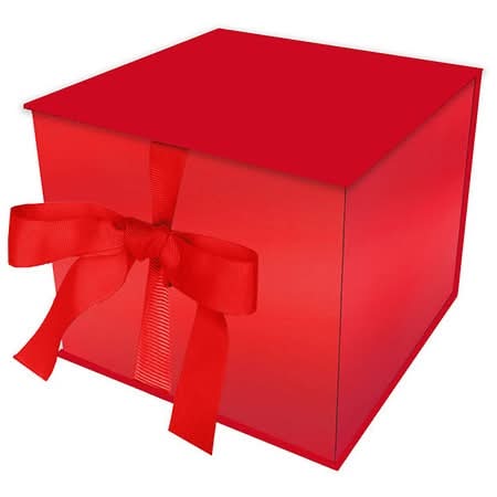 Hallmark Small Gift Box With Shredded Paper Filler, Red (3.2 oz)