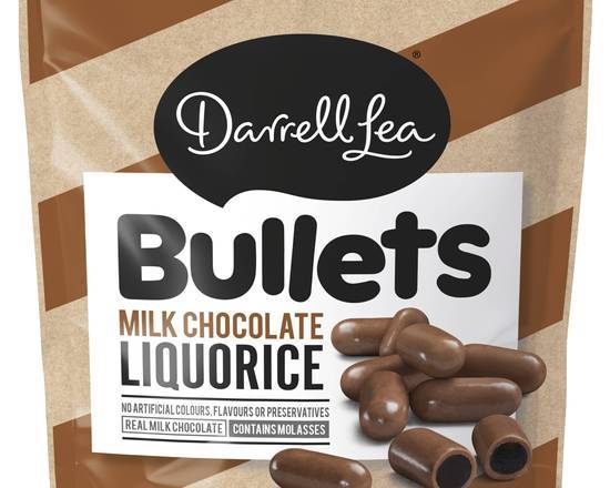Darrell Lea Liqorice Bullets Milk Choc 250 g