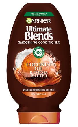 Garnier Ultimate Blends Coconut Oil & Cocoa Butter Smoothing and Nourishing Vegan Conditioner (400ml)