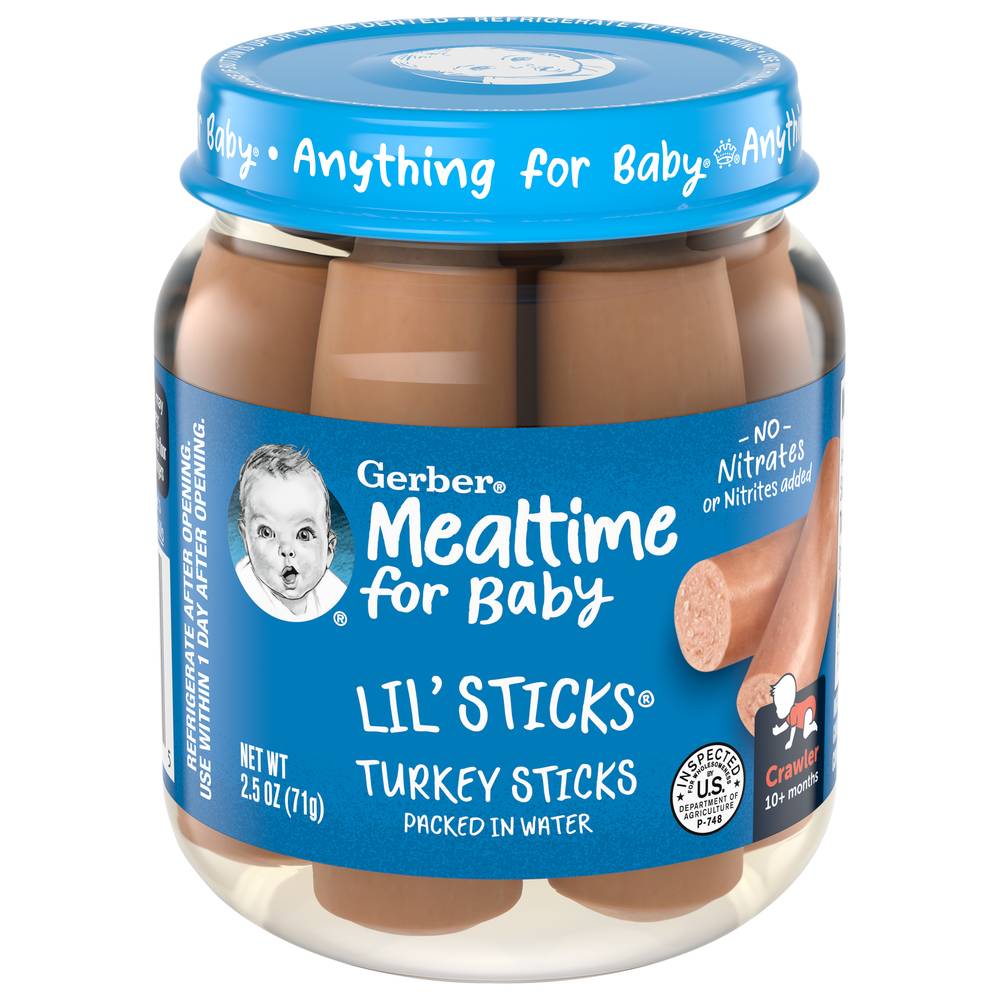 Gerber 10+ Months Crawler Lil' Sticks Turkey Sticks (2.5 oz)