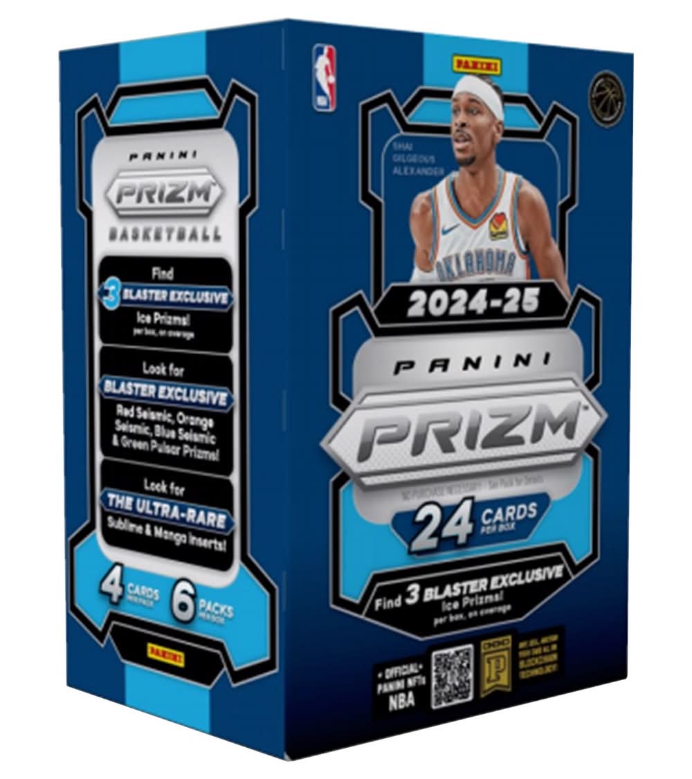 Panini Prizm 2024-25 Nba Blaster Box Trading Cards Blue 24 Pc
