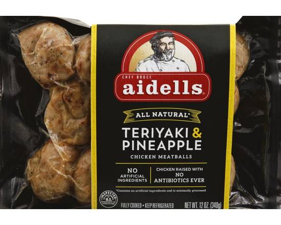 Aidells · Teriyaki & Pineapple Chicken Meatballs (12 oz)