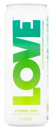 Love Balanced Electrolyte Beverage Drink, Citrus Zest (12 fl oz)