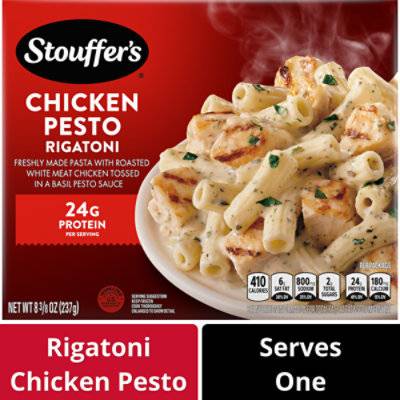 Stouffer'S Rigatoni With Chicken And Pesto Frozen Meal - 8.37 Oz