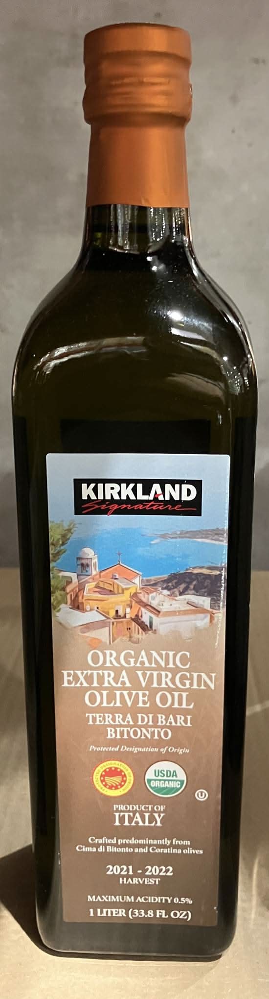 KIRKLAND SIGNATURE テラディバリ オーガニックエクストラバージンオリーブオイル 916g