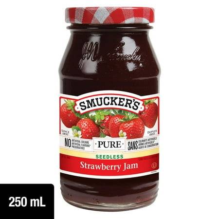 Smucker's Pure Seedless Jam, Strawberry (250 ml)