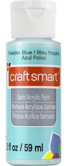 Craft Smart Satin Acrylic Paint, Powder Blue (2 fl oz)