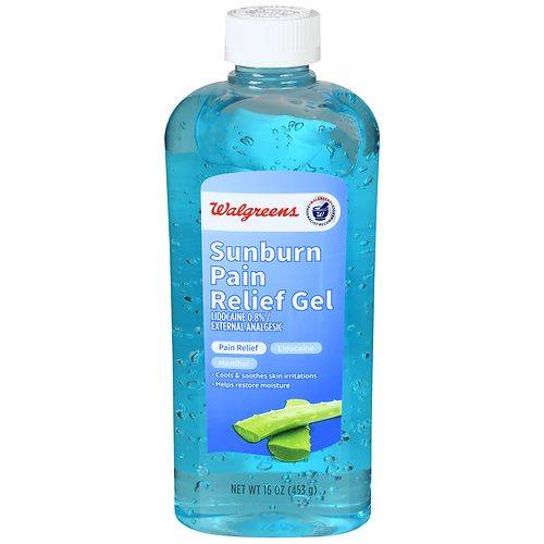 Walgreens Sunburn Pain Relief Gel - 16.0 oz