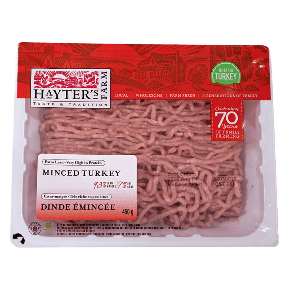 Hayter's Farm Extra Lean Ground Turkey (450 g)