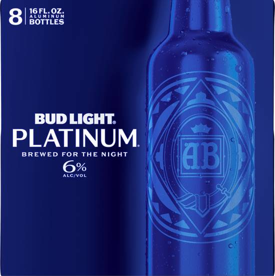 Bud Light Platinum Domestic Lager Beer (8 pack, 16 fl oz)