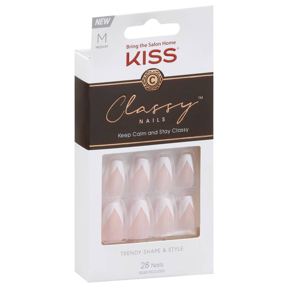 KISS Classy Medium Nails (28 ct)