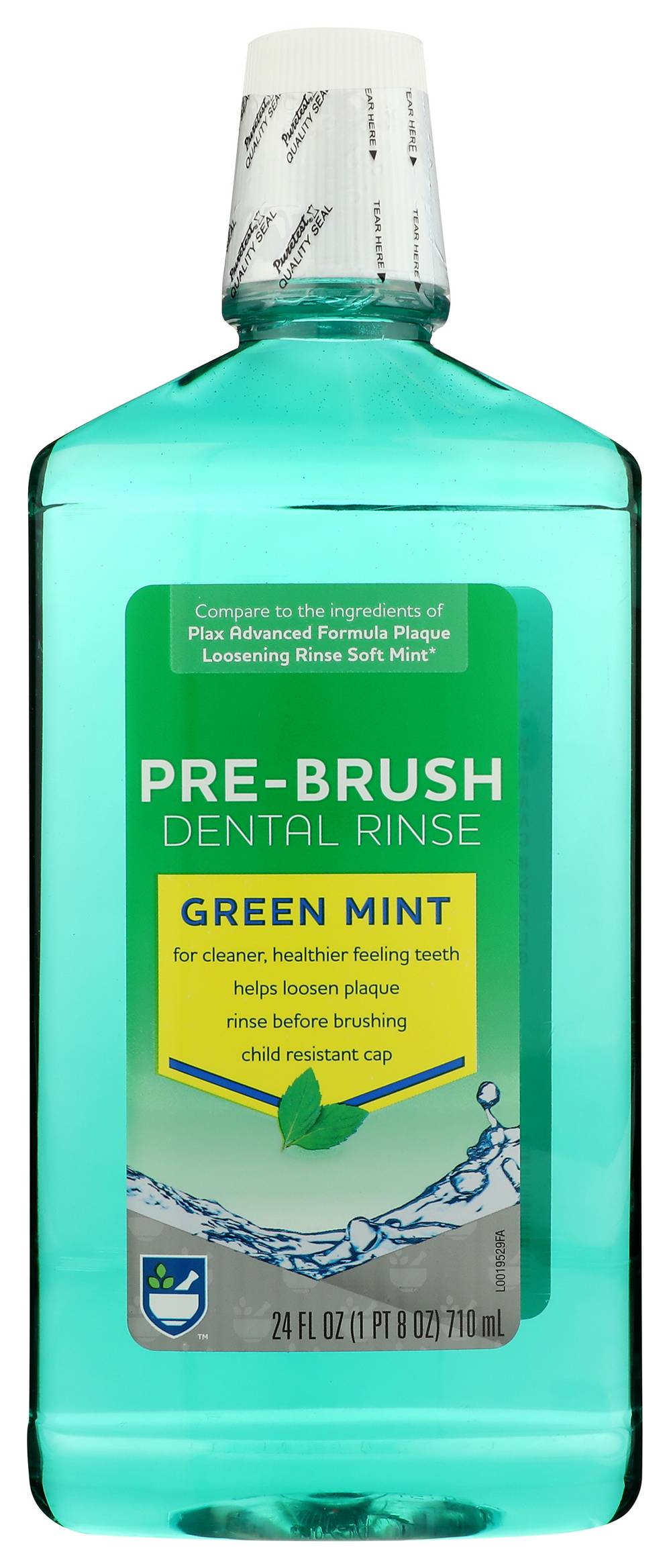 Rite Aid Pre-Brush Dental Rinse, Green Mint - 24 Fl Oz