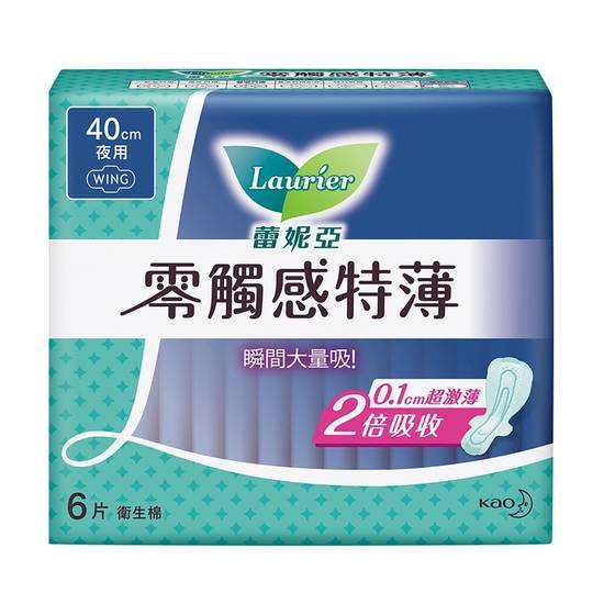 蕾妮亞零觸感特薄極長夜用型40cm 6片#6908594431122