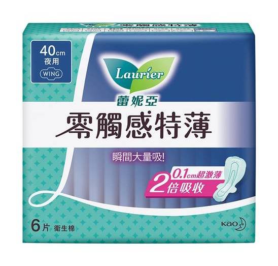 蕾妮亞零觸感特薄極長夜用型40cm 6片#6908594431122