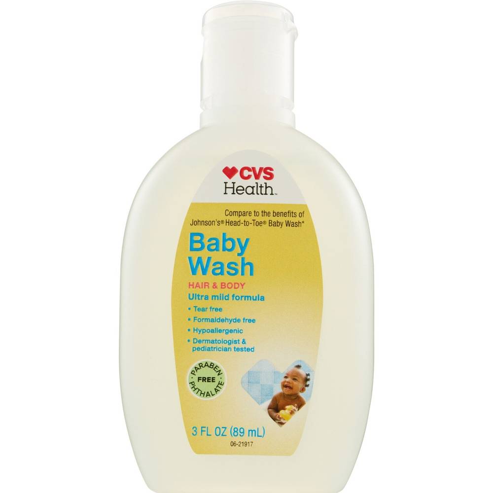 CVS Health Hair & Body Baby Wash, 3 OZ