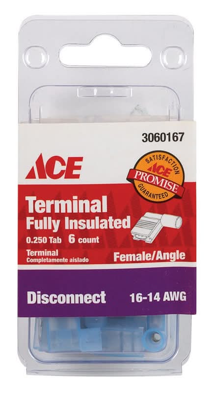 ACE Female Disconnect Blue 6 Pk