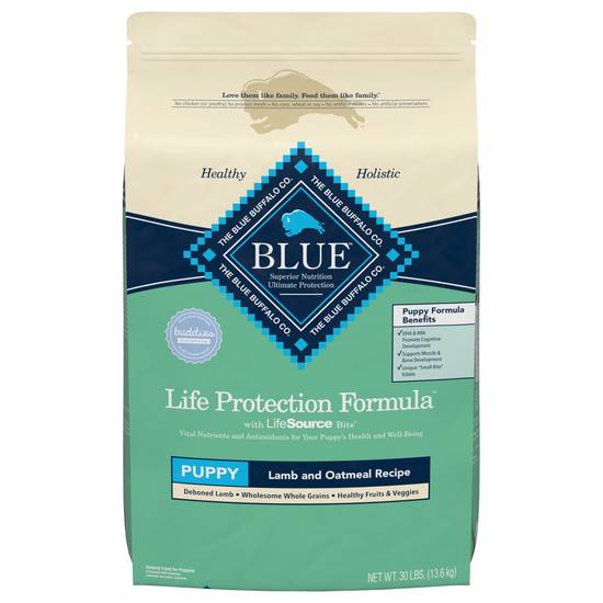 Blue Buffalo Life Protection Formula Natural Puppy Dry Dog Food Lamb and Oatmeal