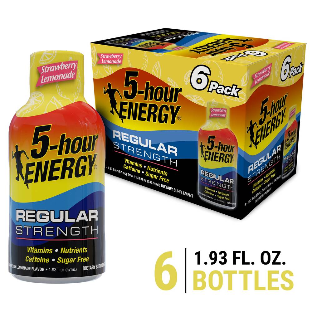 5-Hour Energy Regular Strength Supplement (6 ct) (strawberry lemonade)