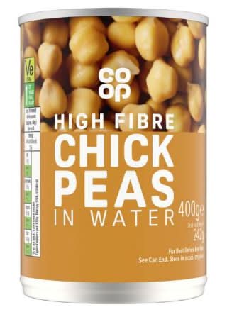 CO OP CHICK PEAS IN WATER 400G