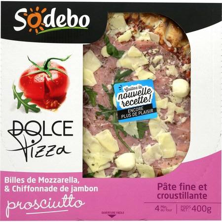 Pizza Prosciutto SODEBO - la boite de 400 g